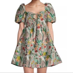 NWT | Elliatt Ecliptic Puff-Sleeve Baby Doll Minidress